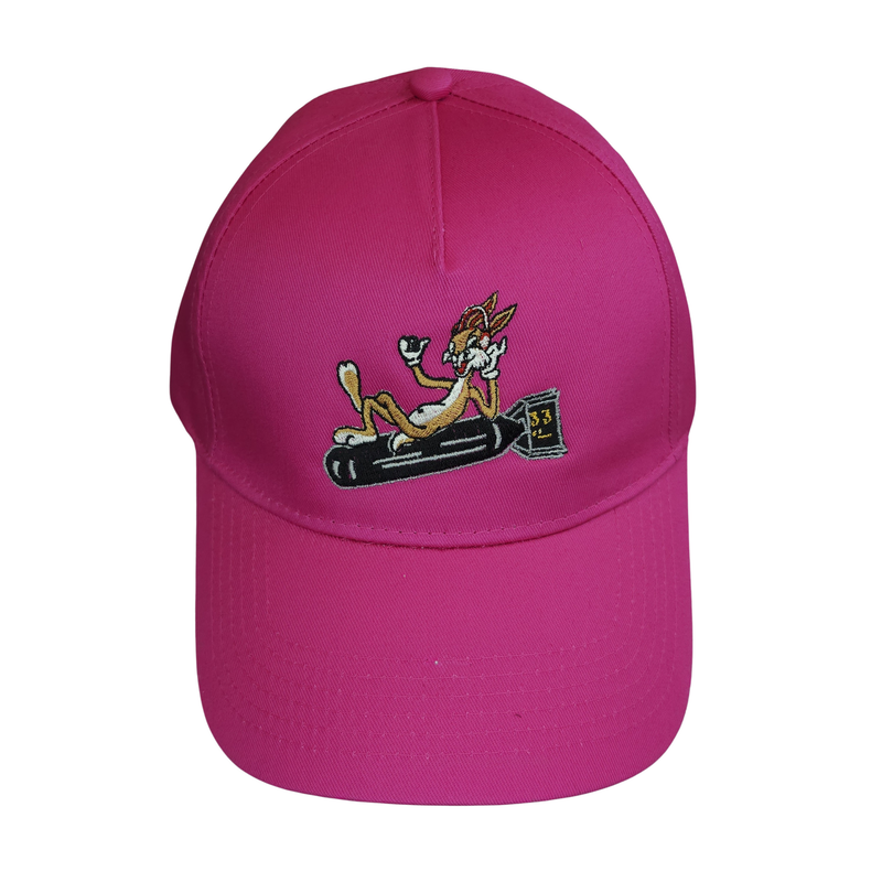 Casquette rose brodé