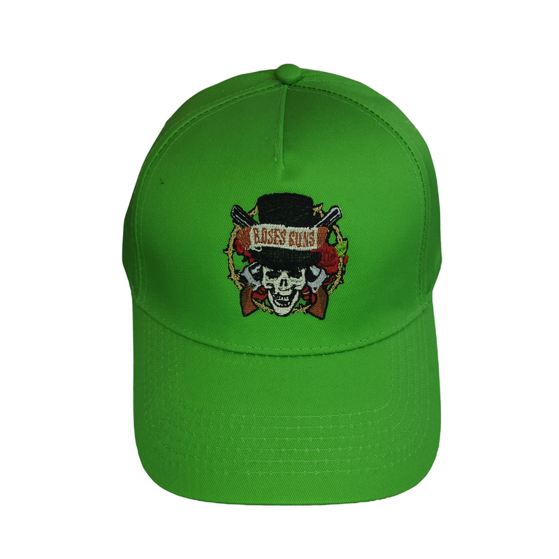 Casquette verte brodé