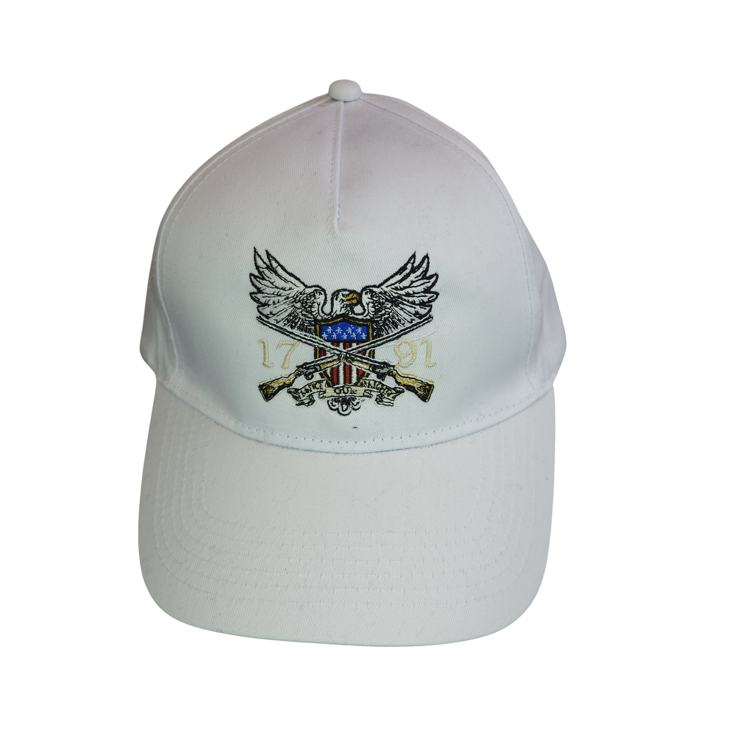 Casquette blanche brodé
