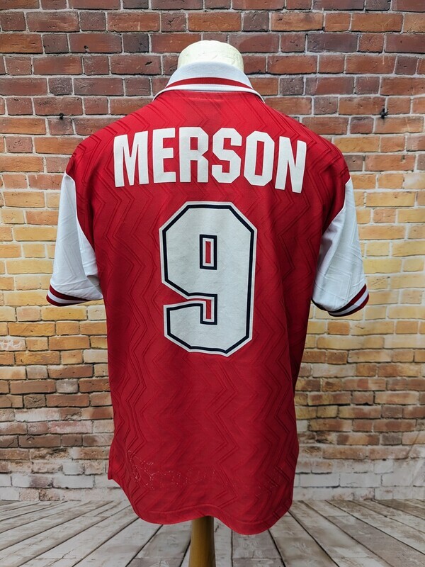 Arsenal 1996/98 Home Nike Mens Large Football Shirt Merson #9