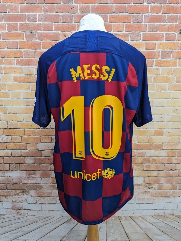 Barcelona Home Nike Mens XL Football Shirt Messi #10