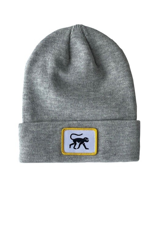 Black monkey beanie