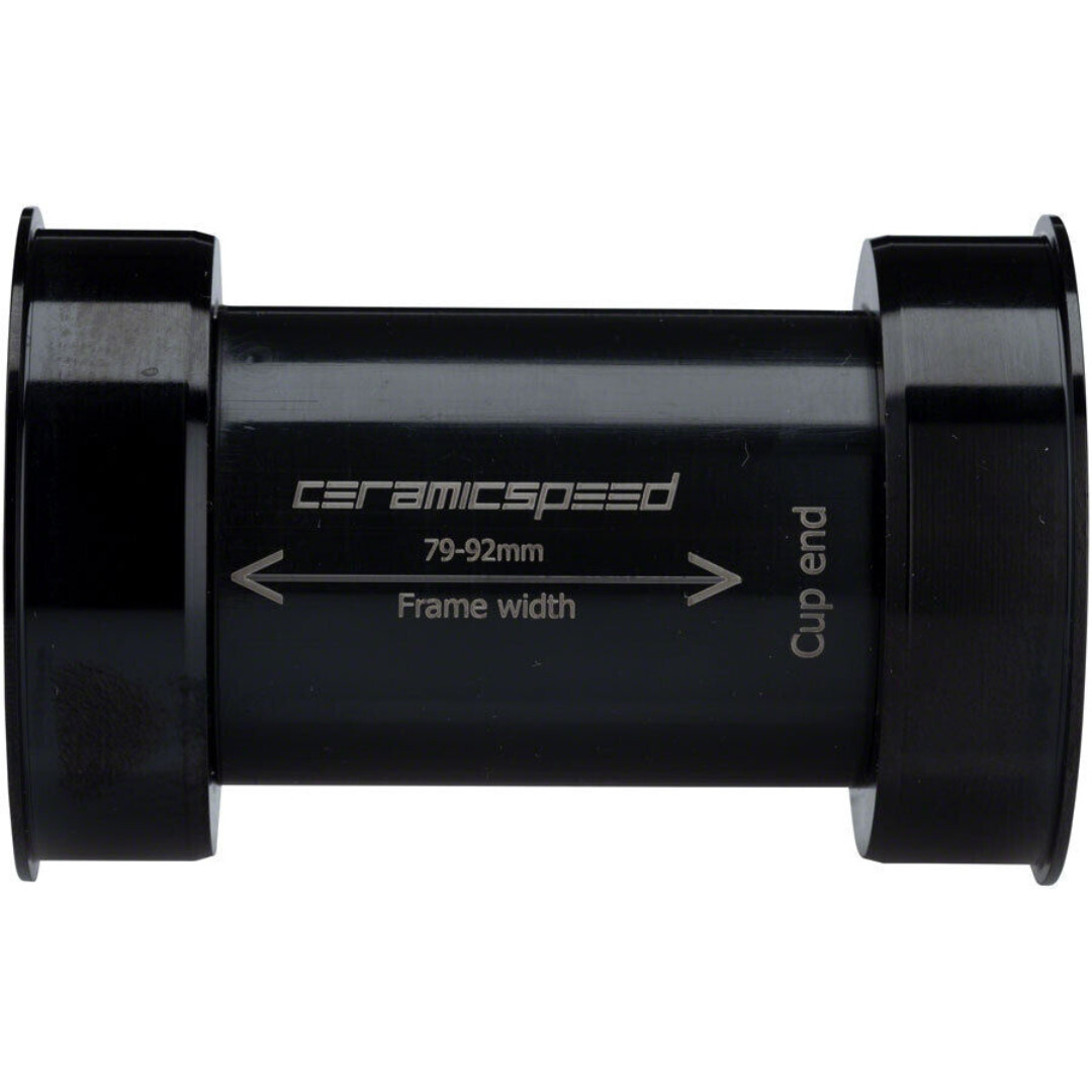 CeramicSpeed EVO386 Bottom Bracket - 86mm, 24mm Spindle, Coated Races, Black