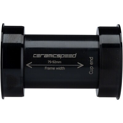 CeramicSpeed EVO386 Bottom Bracket - 86mm, 24mm Spindle, Coated Races, Black