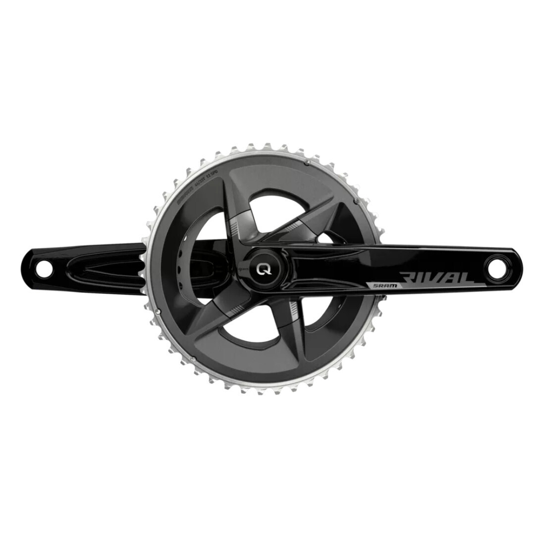 SRAM Rival AXS Crankset with Quarq Power Meter - 172.5mm, 12-Speed, 48/35t Yaw, 107 BCD, DUB Spindle Interface, Black, D1