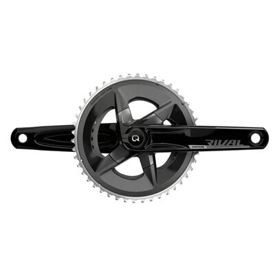 SRAM Rival AXS Crankset with Quarq Power Meter - 172.5mm, 12-Speed, 48/35t Yaw, 107 BCD, DUB Spindle Interface, Black, D1