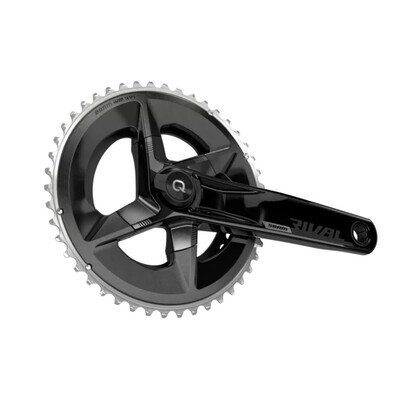 SRAM Rival AXS Crankset with Quarq Power Meter - 172.5mm, 12-Speed, 48/35t Yaw, 107 BCD, DUB Spindle Interface, Black, D1