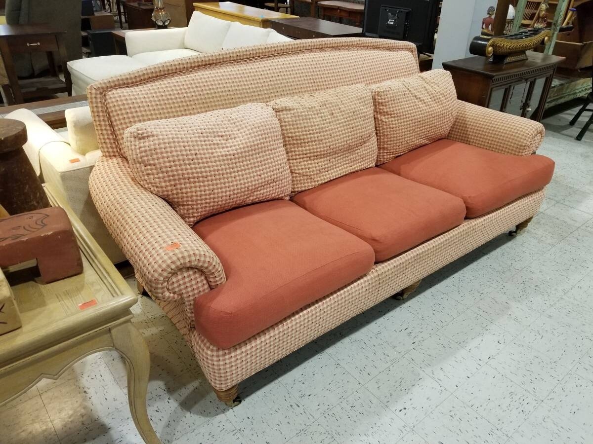 Highland House Checkered Sofa
