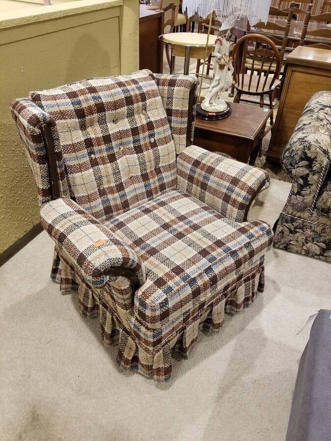 Crestline Funky Plaid Chair