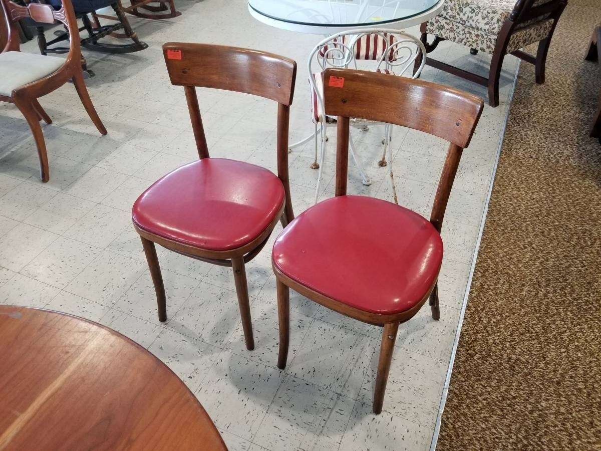 Pair of Upholstered Empire State Dining Chairs