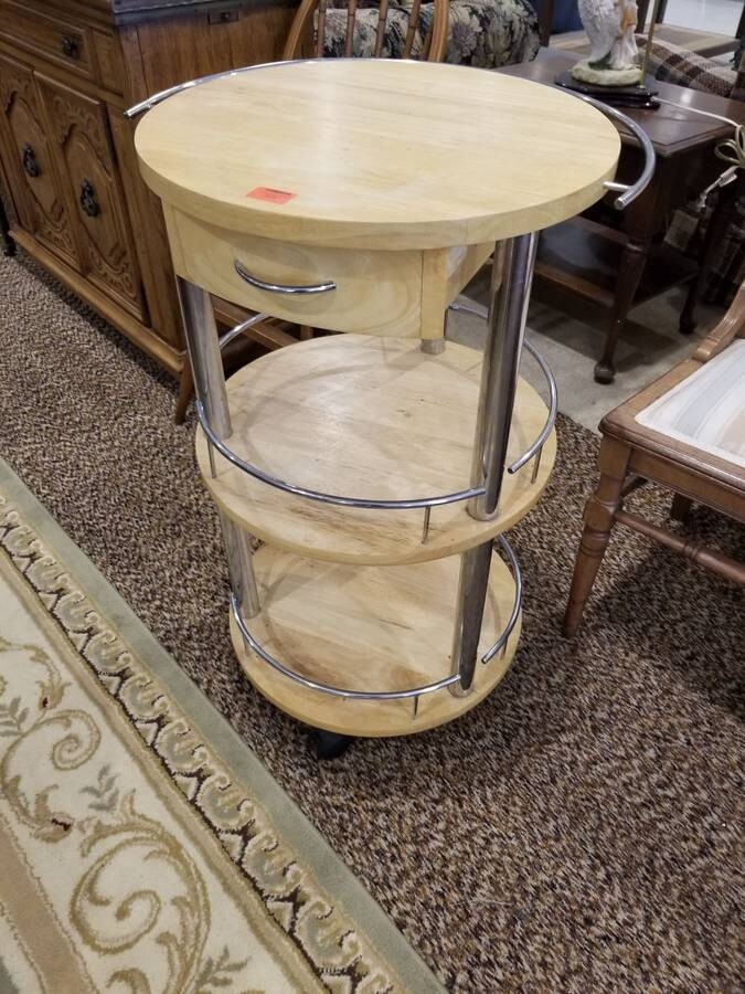 Small Round Kitchen Cart/Island