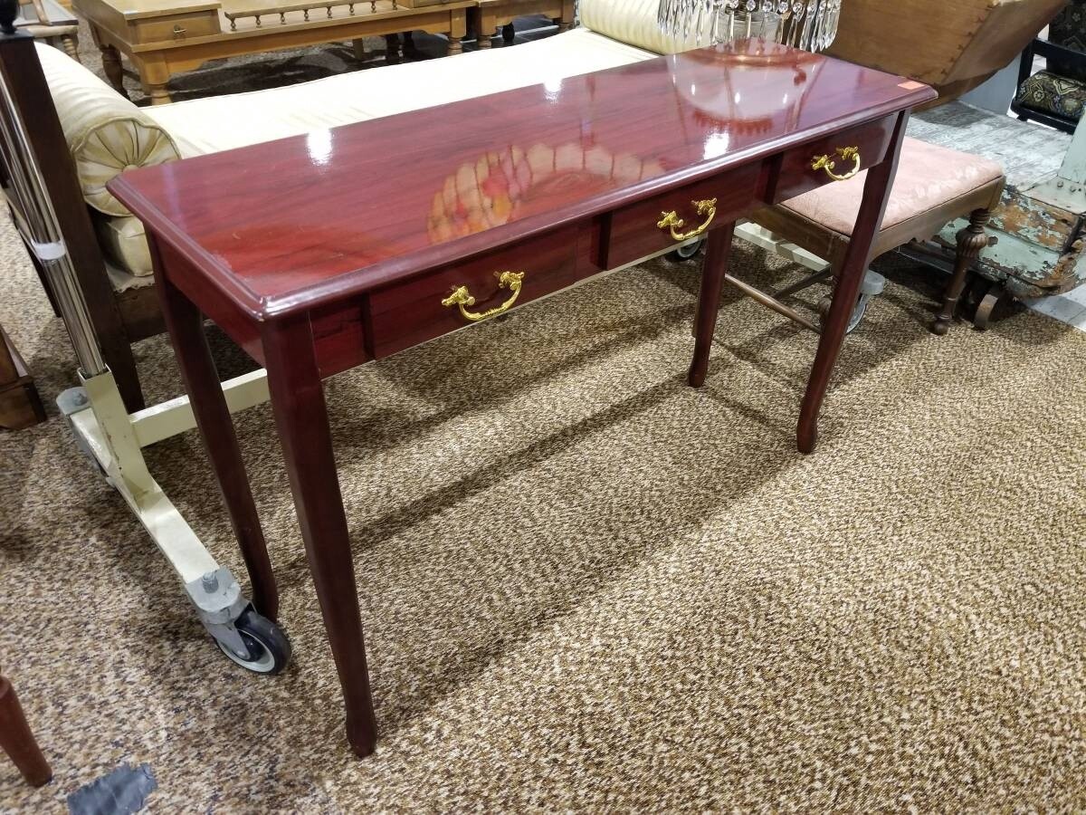 Sofa Table w/ Faux Drawers