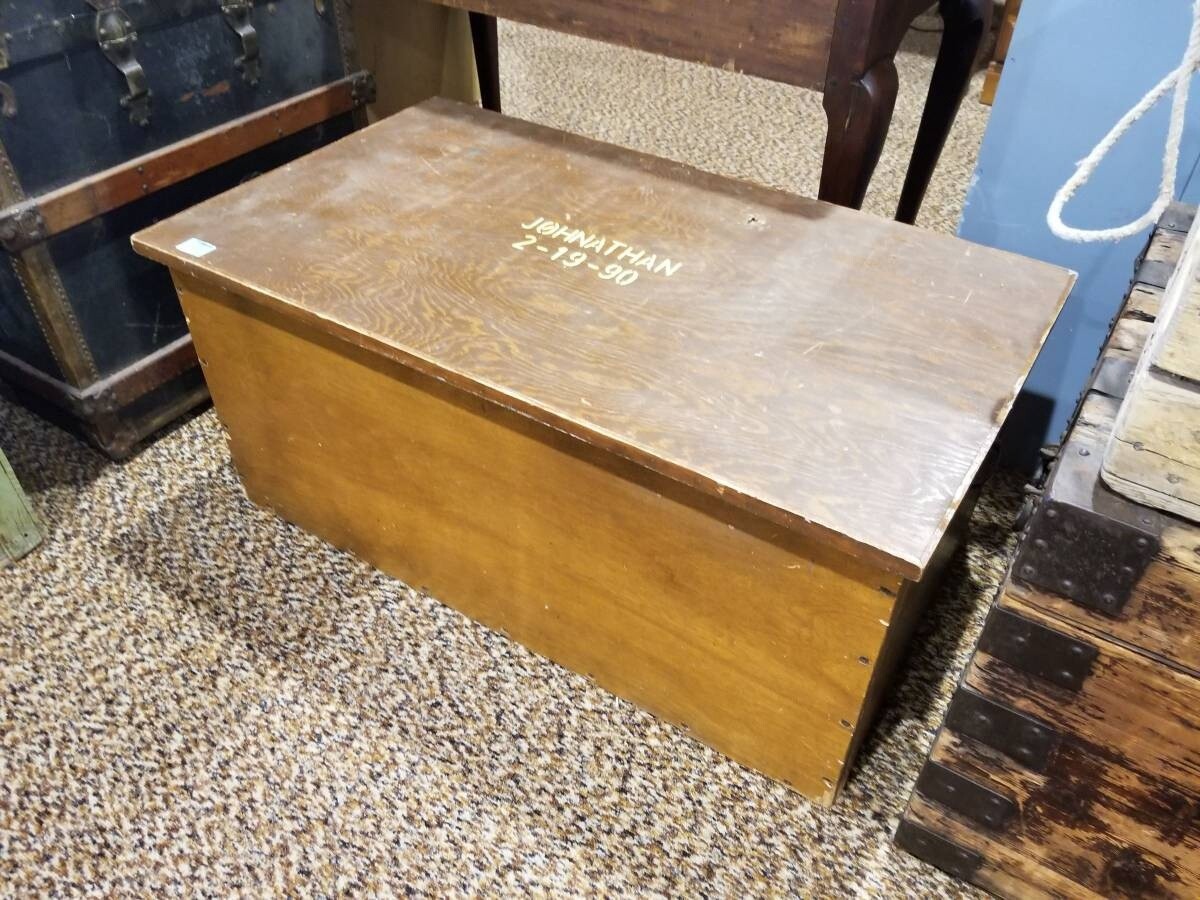 Vintage Wooden Foot Locker