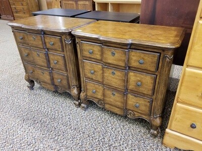 Pair of Pulaski Furniture 3 Drawer Nightstands