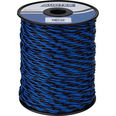 Audtek Electronics 16 AWG Blue &amp; Black Speaker Wire - 1 Foot