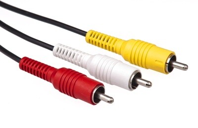 Composite Video/Stereo Audio RCA Cable, 4.95