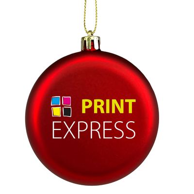 Platte kerstbal