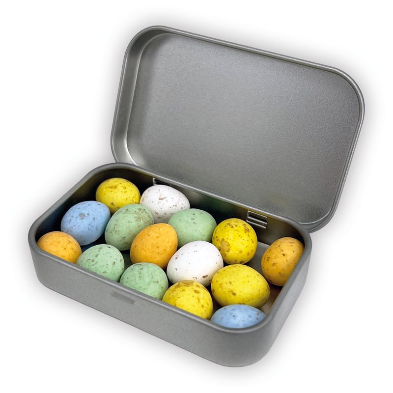 Gespikkelde paaseitjes in blik