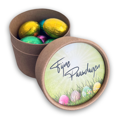Chocolade paaseitjes in ECO box
