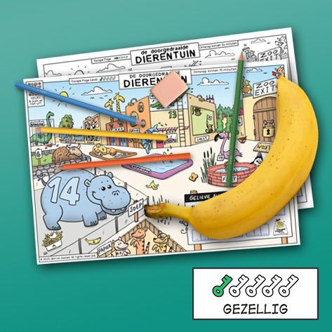 Pakket Escape Pages - Pinguïns en krijtjes (NL) - Bekijk afbeelding 3
