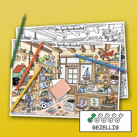 Pakket Escape Pages - Ridders en kikkers (NL) - Bekijk afbeelding 2