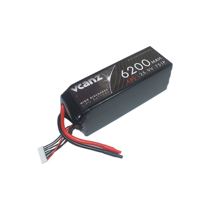 Vcanz 7S 25.9V 6200mAh 65-130C Graphene Lipo RC-Akku Vcanz 7S 25.9V 6200mAh 65-130C Graphene Lipo RC-Akku