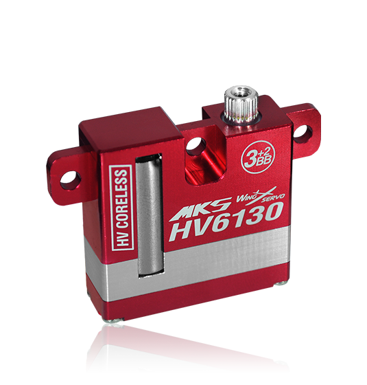 MKS-HV6130 Coreless, 10 mm, 8.1 kg/cm, 0.10 s/60° MKS HV6130 Coreless Servo