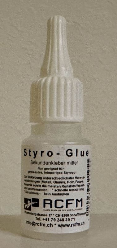 RCFM-Sekundenkleber Styro 20 ml RCFM-Sekundenkleber Styro 20 ml