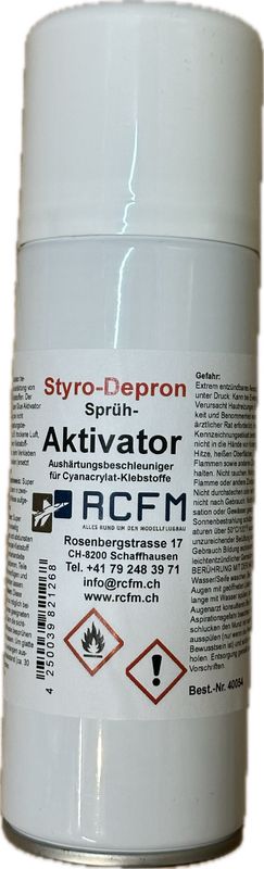 RCFM-Aktivator-Spray Styro/Depron 200 ml RCFM-Aktivator-Spray Styro/Depron 200 ml