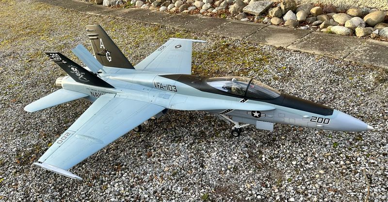FeiBao F-18A Flugbereit mit Kingtech K-180G5 Turbine FeiBao F-18A Flugbereit mit Kingtech K-180G5 Turbine