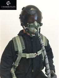 SCALE Full-Body Jet Pilot 1/4.5 - 1/4 Scale, 15" SCHWARZ