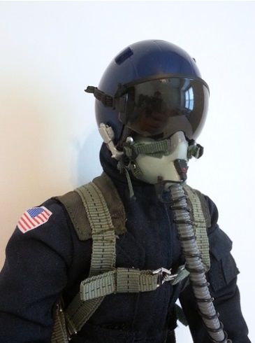 SCALE Full-Body Jet Pilot 1/6 - 1/5 Scale, 12" BLAU