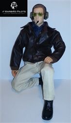 SCALE Sportpilot 1/7 ~ 1/8 mit Headset und Sonnenbrille