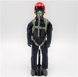 SCALE Full-Body Jet Pilot 1/6 - 1/5 Scale, 12" Thunderbird