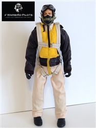 SCALE Full-Body Pilot WWII USAAF 1/8 ~ 1/7