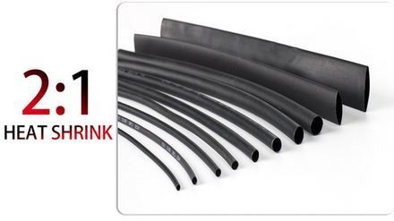 Schrumpfschlauch 2:1 schwarz 4/6/8/10/12/20mm