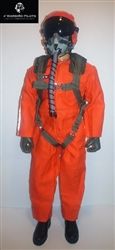 SCALE Full-Body Jet Pilot 1/6 - 1/5 Scale, 12" Orange