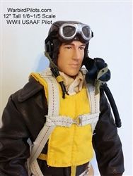 SCALE Full-Body Pilot WWII USAAF 1/5 ~ 1/6