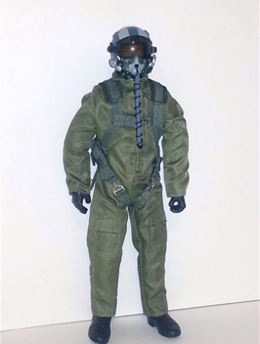 SCALE Full-Body Jet Pilot 1/7 - 1/8 Scale, 10" GRÜN