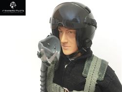 SCALE Full-Body Jet Pilot 1/7 - 1/8 Scale, 10" Schwarz