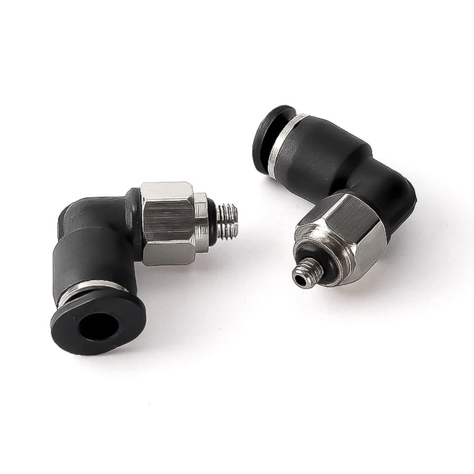 Schraub-Schnellverbinder 90° 4mm/M3