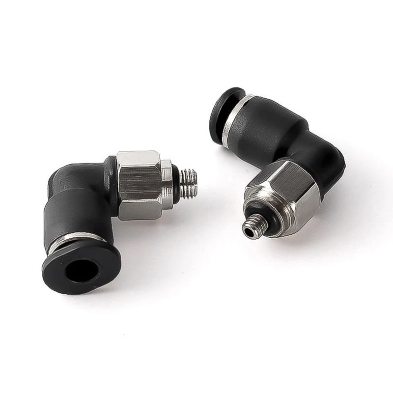 Schraub-Schnellverbinder 90° 4mm/M3