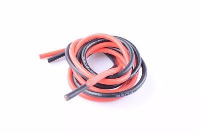 Silikonkabel 20AWG (0.5mm²) pro Meter Rot & Schwarz