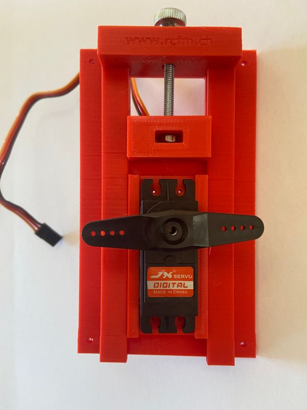 Servoschlitten verstellbar