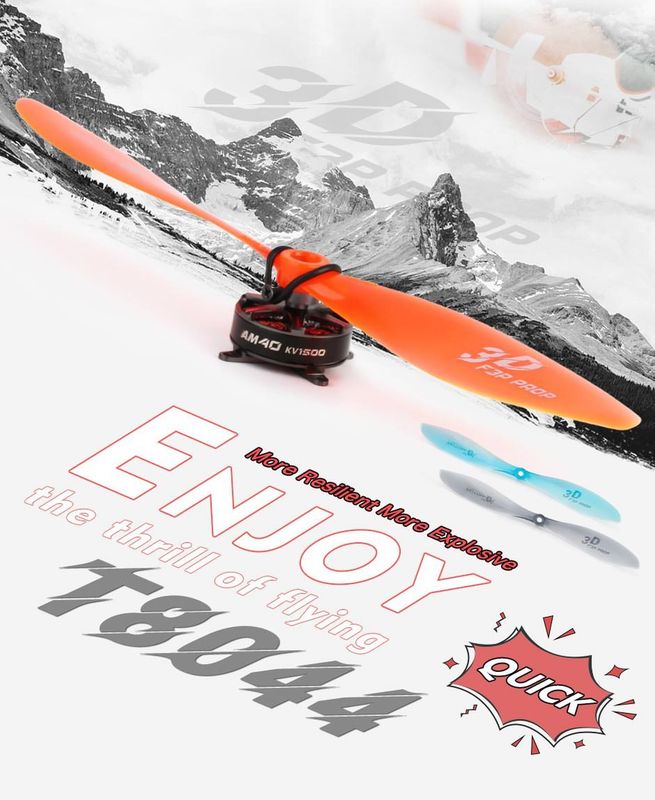 T-Motor F3P 3D T8044 Propeller Luftschraube 8x4.4 Orange