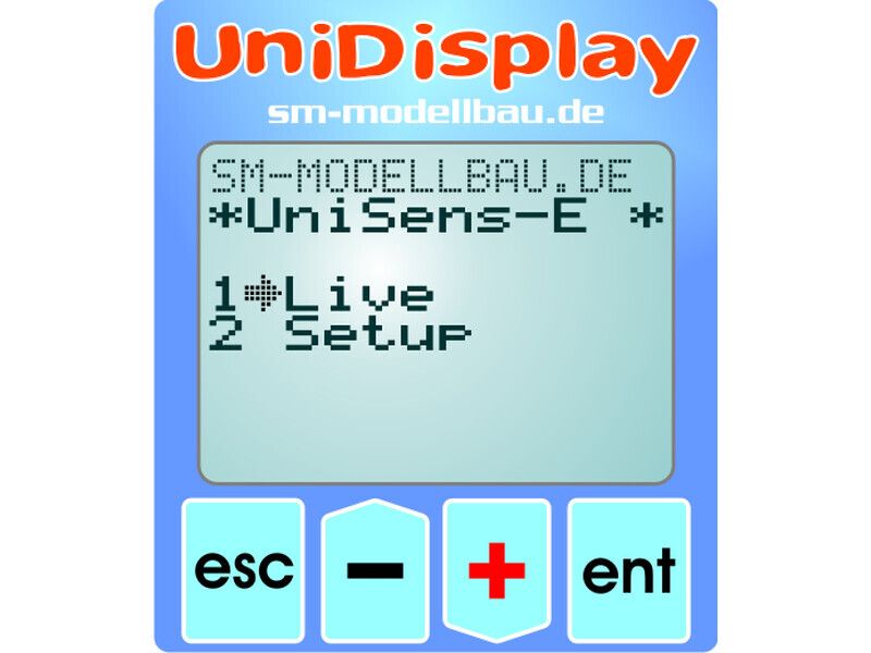 UniDisplay+ mit Anschlusskabel
