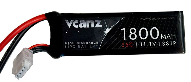 Vcanz 3S 11.1V 1800mAh 35-70C Lipo RC-Akku