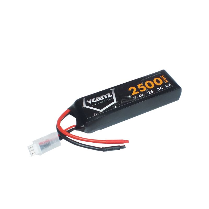 Vcanz 2S 7.4V 2500mAh 3C Lipo RC-Akku