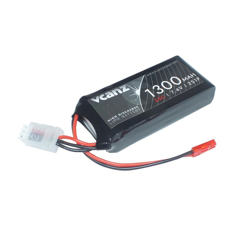 Vcanz 2S 7.4V 1300mAh 35-70C Lipo RC-Akku