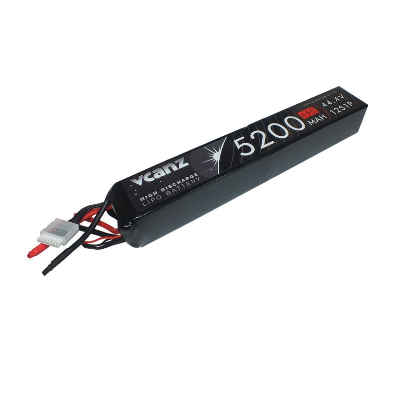 Vcanz 12S 44.4V 5200mAh 65-130C Graphene Lipo RC-Akku